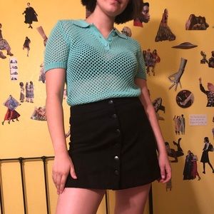 Tiffany Blue Crochet Sweater!